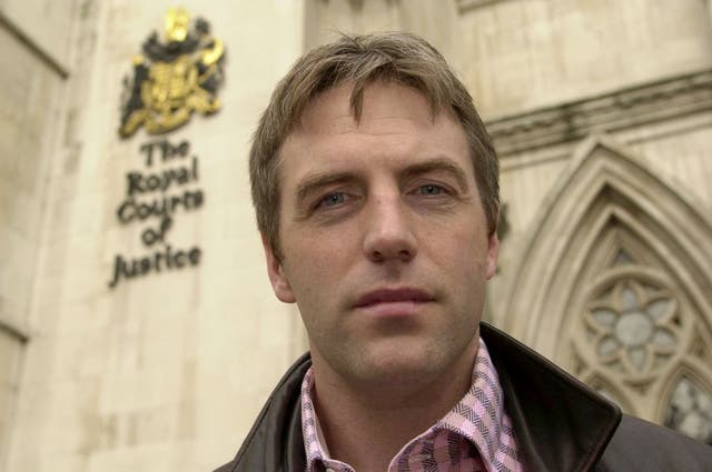 Headshot of Donal MacIntyre outside the Royal Courts of Justice in London