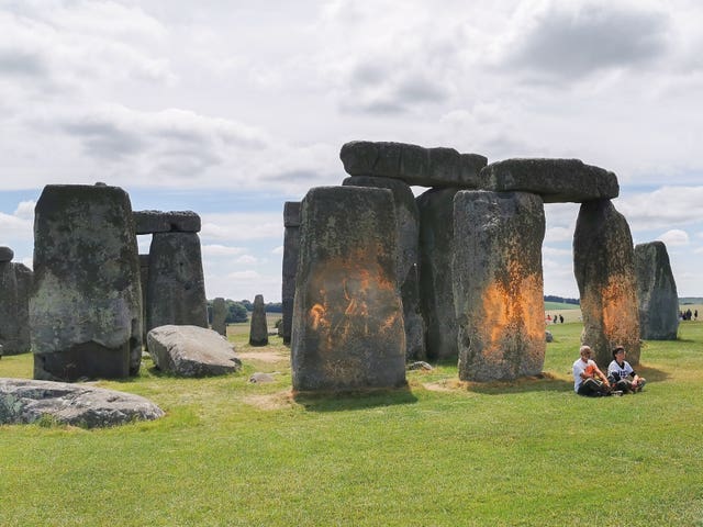 Just Stop Oil Stonehenge protest