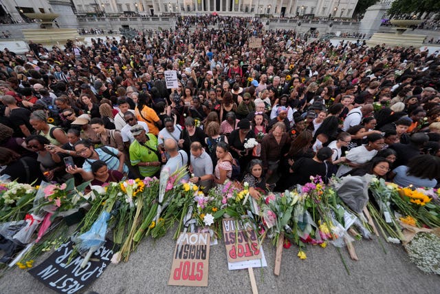 A vigil for Prof Arday in London