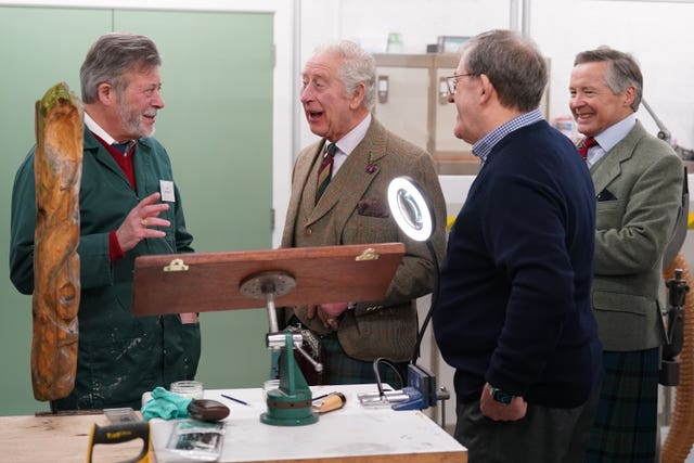Royal visit to Aboyne and Mid Deeside Community Shed