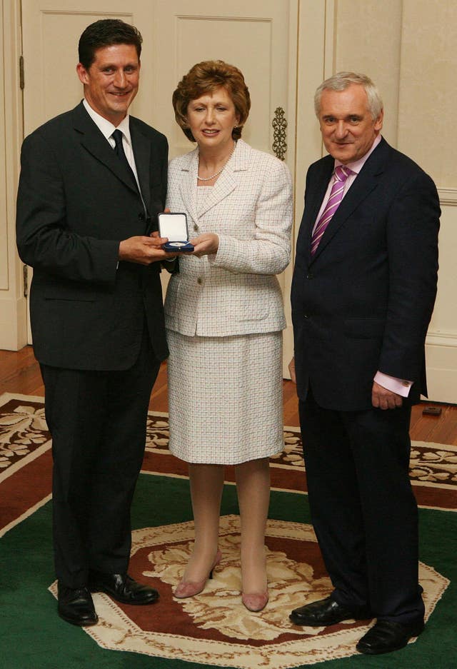 Ahern re-elected for third term