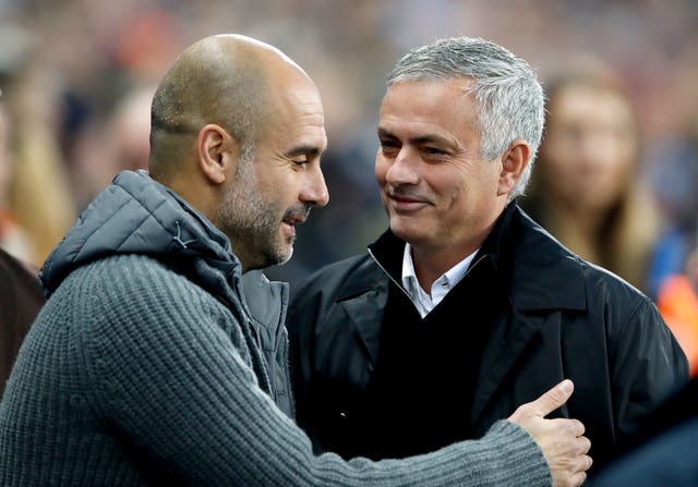 Mourinho and Guardiola (left) have enjoyed a fierce rivalry over the years.