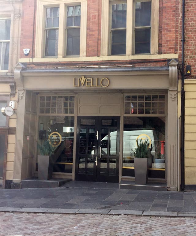 The incident took place at the Livello bar in Newcastle (Tom Wilkinson/PA)