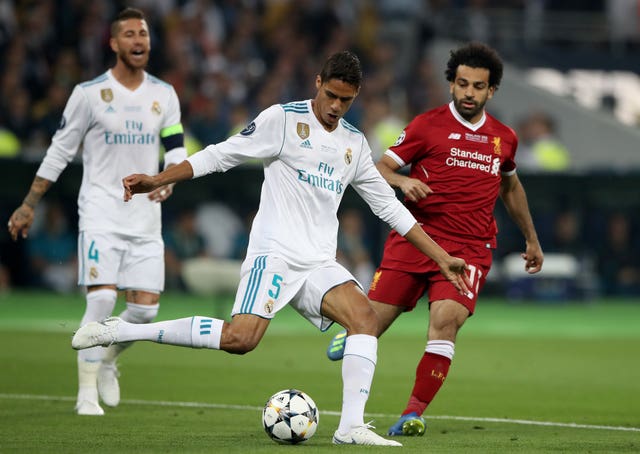 Varane helped Real win the Champions League four times (Nick Potts/PA).