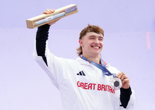 Kieran Reilly with his medal