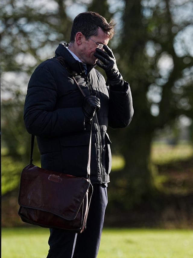 Enoch Burke outside Wilson's Hospital School