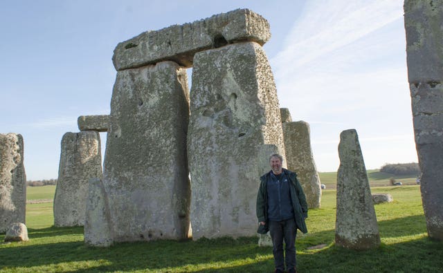 Mike Parker Pearson at Stonehenge