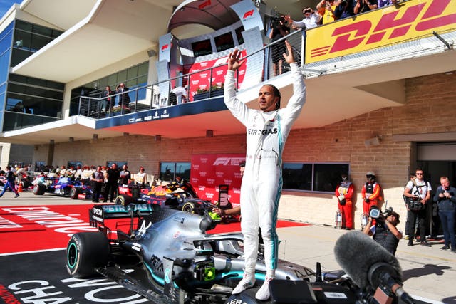 Hamilton finished second in Austin to clinch the title