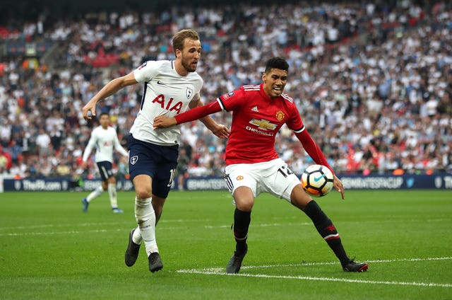 Chris Smalling won his battle with Kane last week, leading the FA Cup Twitter feed to ridicule the England striker 