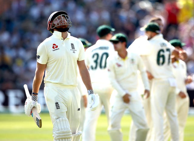 After England had batted themselves into a solid position, Jonny Bairstow's dismissal for 36 opened the door for Australia who soon had England nine wickets down, still 73 runs short of their victory target