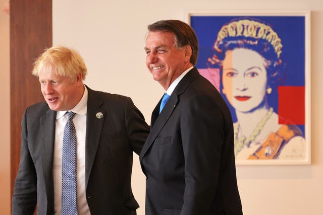 Boris Johnson and Jair Bolsonaro