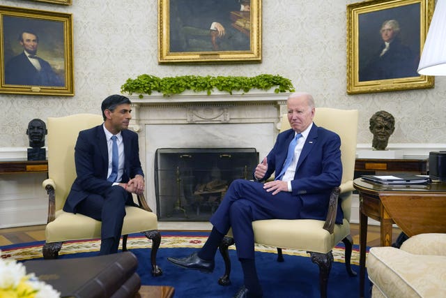 Rishi Sunak visits Washington - in pictures