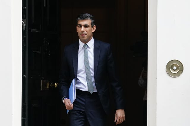 Chancellor of the Exchequer Rishi Sunak (Aaron Chown/PA)
