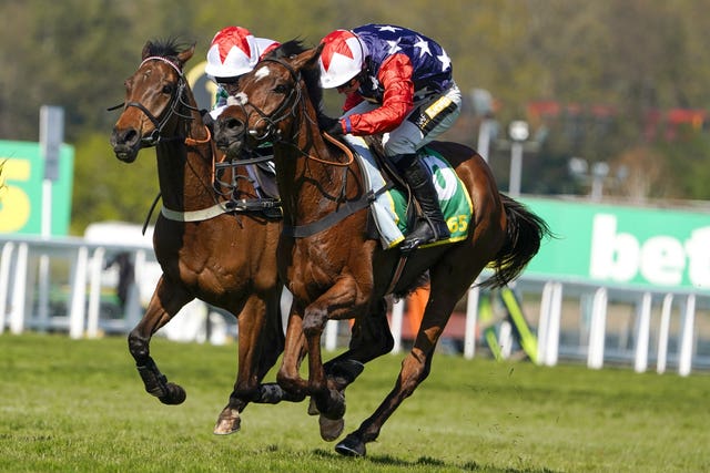 Kitty's Light (nearside) finished third