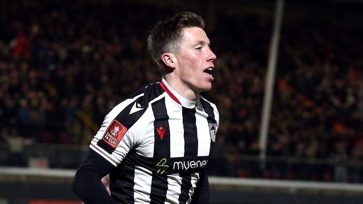 Harry Clifton scored as Grimsby beat Salford (Nigel French/PA)