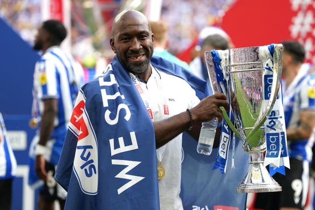 Moore led the Owls to League One promotion via the League One play-offs 