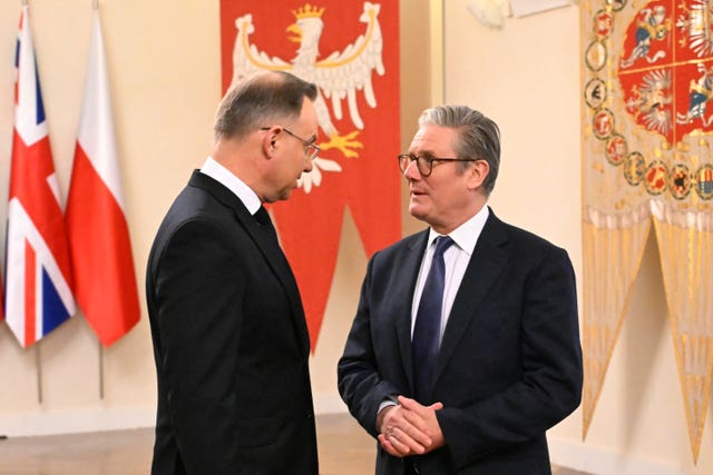 Prime Minister Sir Keir Starmer visits Poland