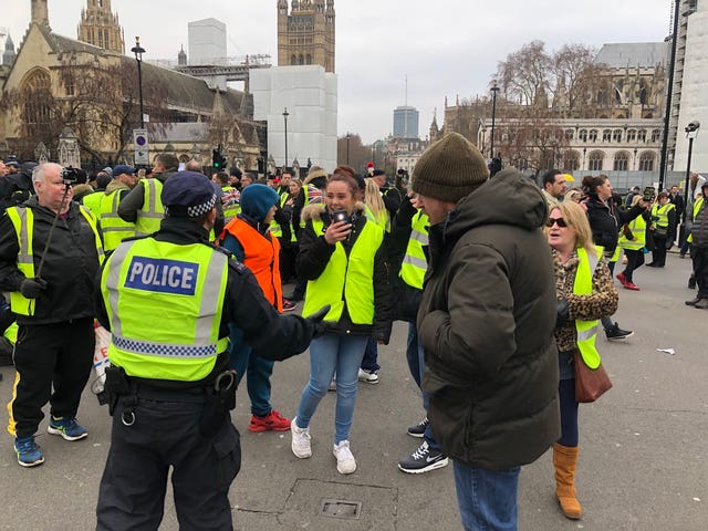 London protest