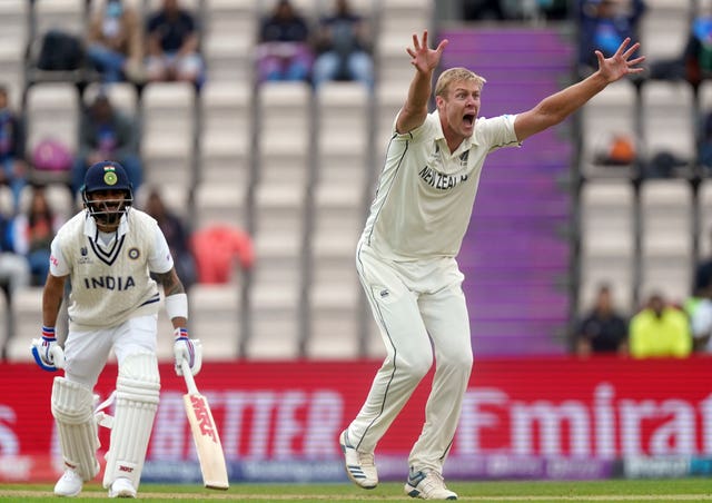 New Zealand bowler Kyle Jamieson dismissed India captain Virat Kohli during his five-wicket haul in the World Test Championship final