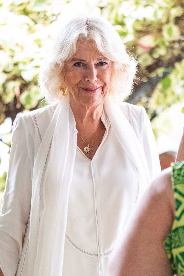 Camilla in white