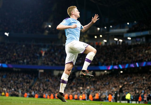 Kevin De Bruyne was on the scoresheet in Manchester City's 2-0 win over Sheffield United