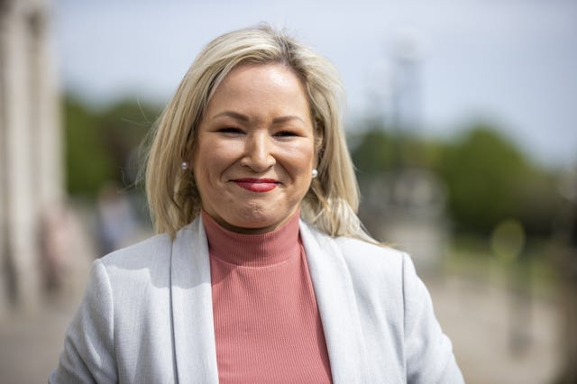 Sinn Fein Vice President Michelle O’Neill is due to become first minister (Liam McBurney/PA)