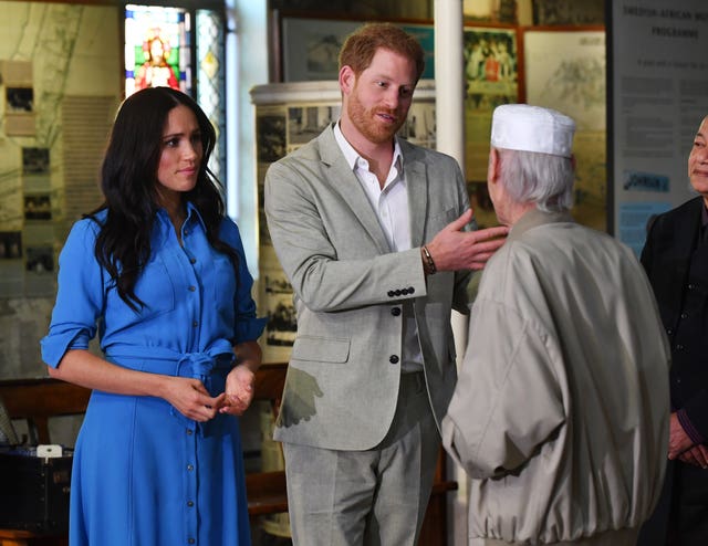 Meghan and Harry meet former residents of District Six
