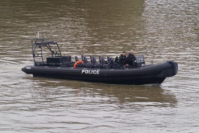 Members of the Metropolitan Police Marine Policing Unit