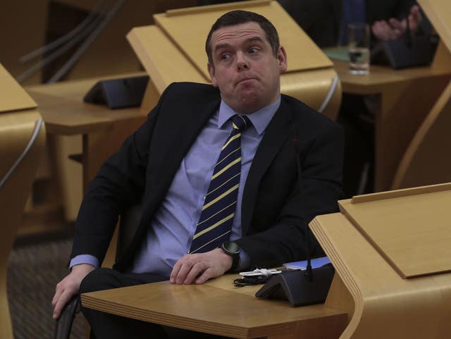 Douglas Ross in Holyrood