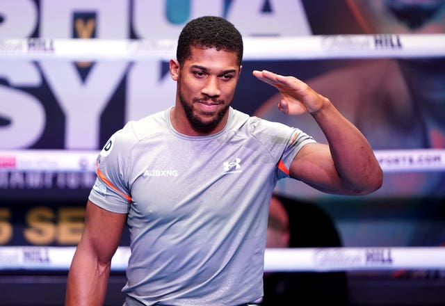 Anthony Joshua is set to fight in front of more than 60,000 fans this weekend (Zac Goodwin/PA)