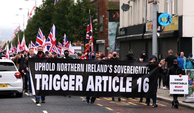 The Northern Ireland Protocol has sparked protests on both sides of the Unionist and nationalist divide