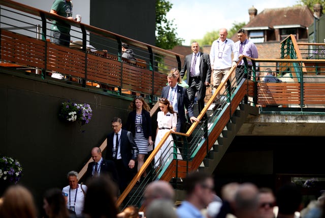 The Duchess made her way to Court 14