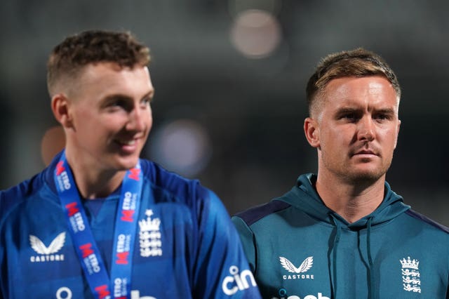 Jason Roy, right, made way for Harry Brook, left, in England's World Cup squad (John Walton/PA)