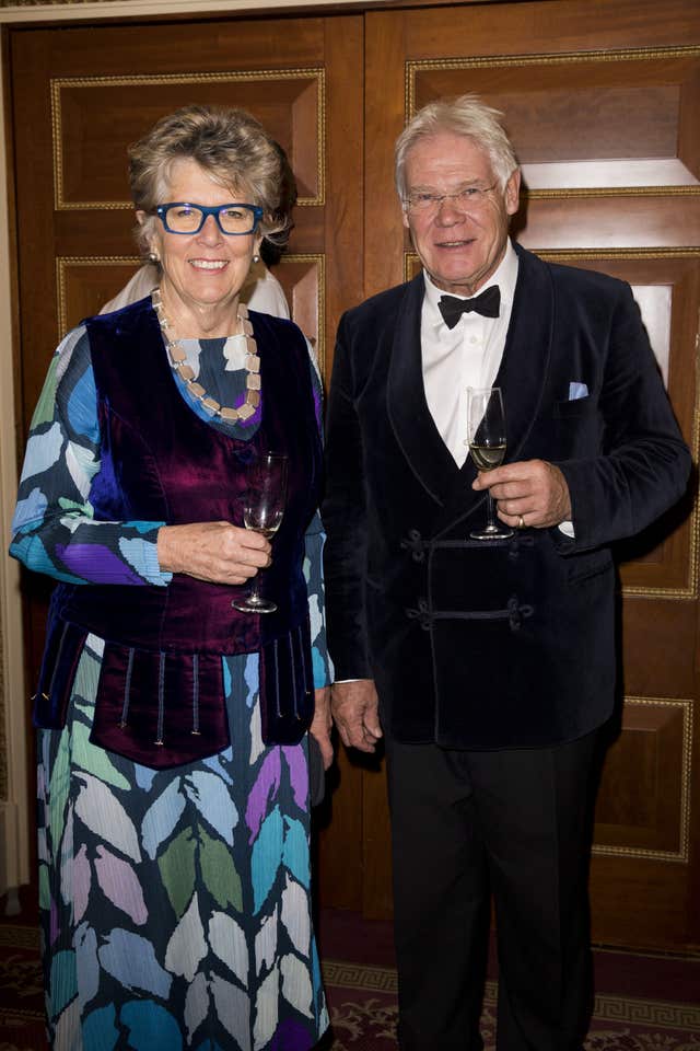 Prue Leith with her husband John Playfair