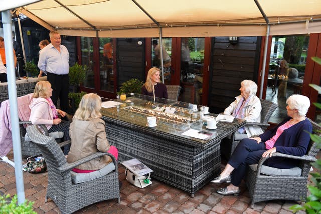 The Countess of Wessex speaks to members of the Bagshot Women’s Institute. Stuart C. Wilson/PA Wire