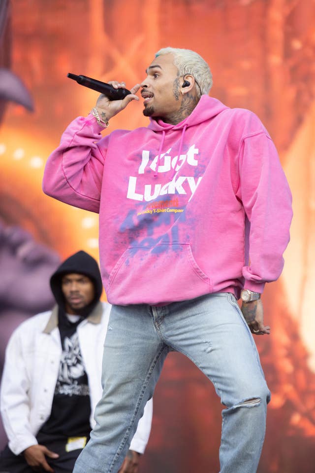 Chris Brown at Wireless Festival 