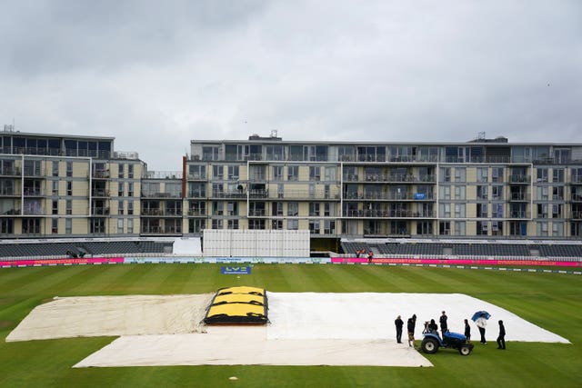 Rain brought an early end to day three of the Test match in Bristol 