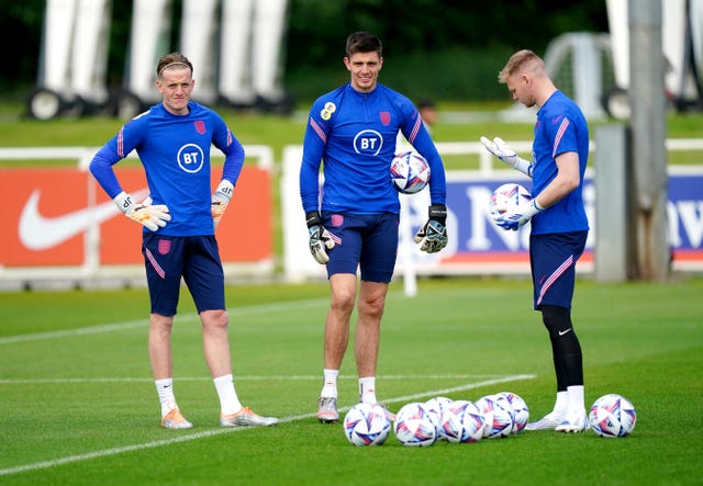England's goalkeeping group looks quite settled 