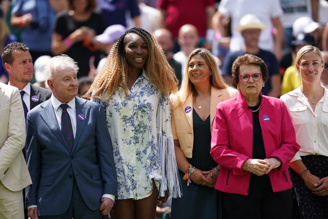 Lleyton Hewitt, Rod Laver, Venus Williams, Marion Bartoli, Billie Jean King and Angelique Kerber