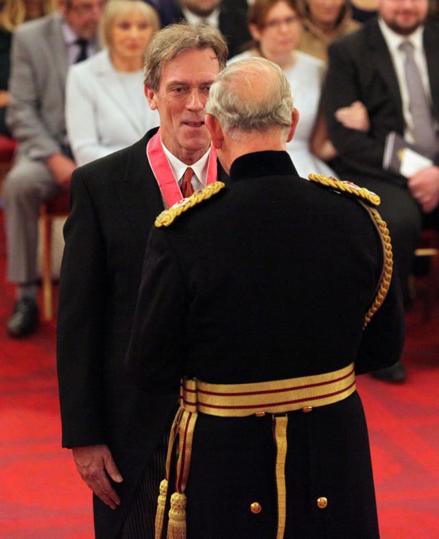 Hugh Laurie is made a CBE