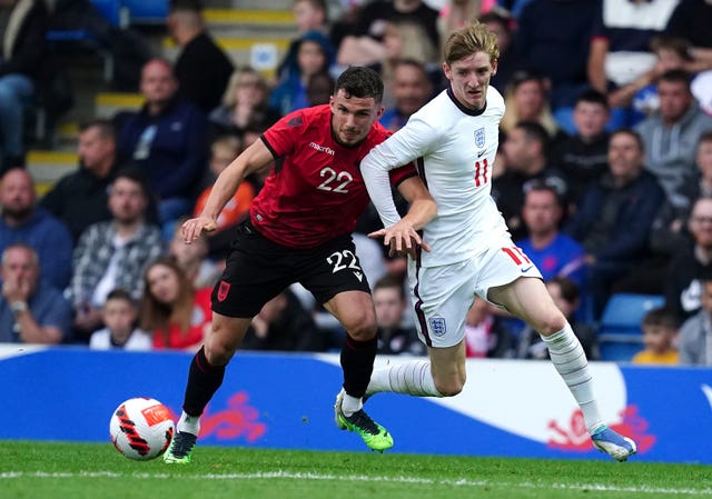 England v Albania – UEFA European U21 Championship – Qualifying – Group G – Proact Stadium
