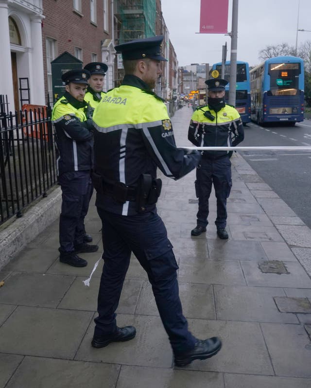 Dublin city centre after five people were injured, including three young children, following a serious public order incident in Parnell Square East