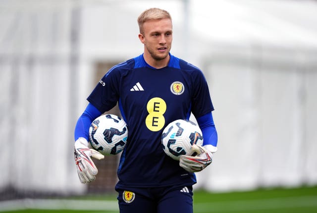 Robby McCrorie at Scotland training