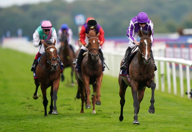 Arrest (left) was unable to reel in Continuous at Doncaster 