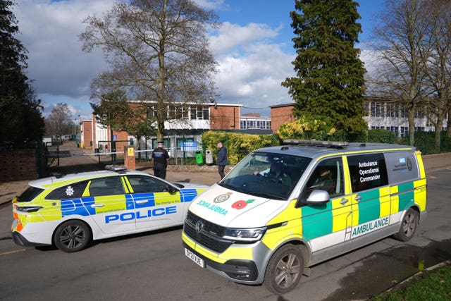 Police at Thorpe St Andrew School 