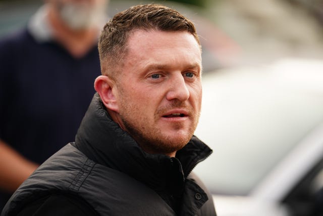 Tommy Robinson close up