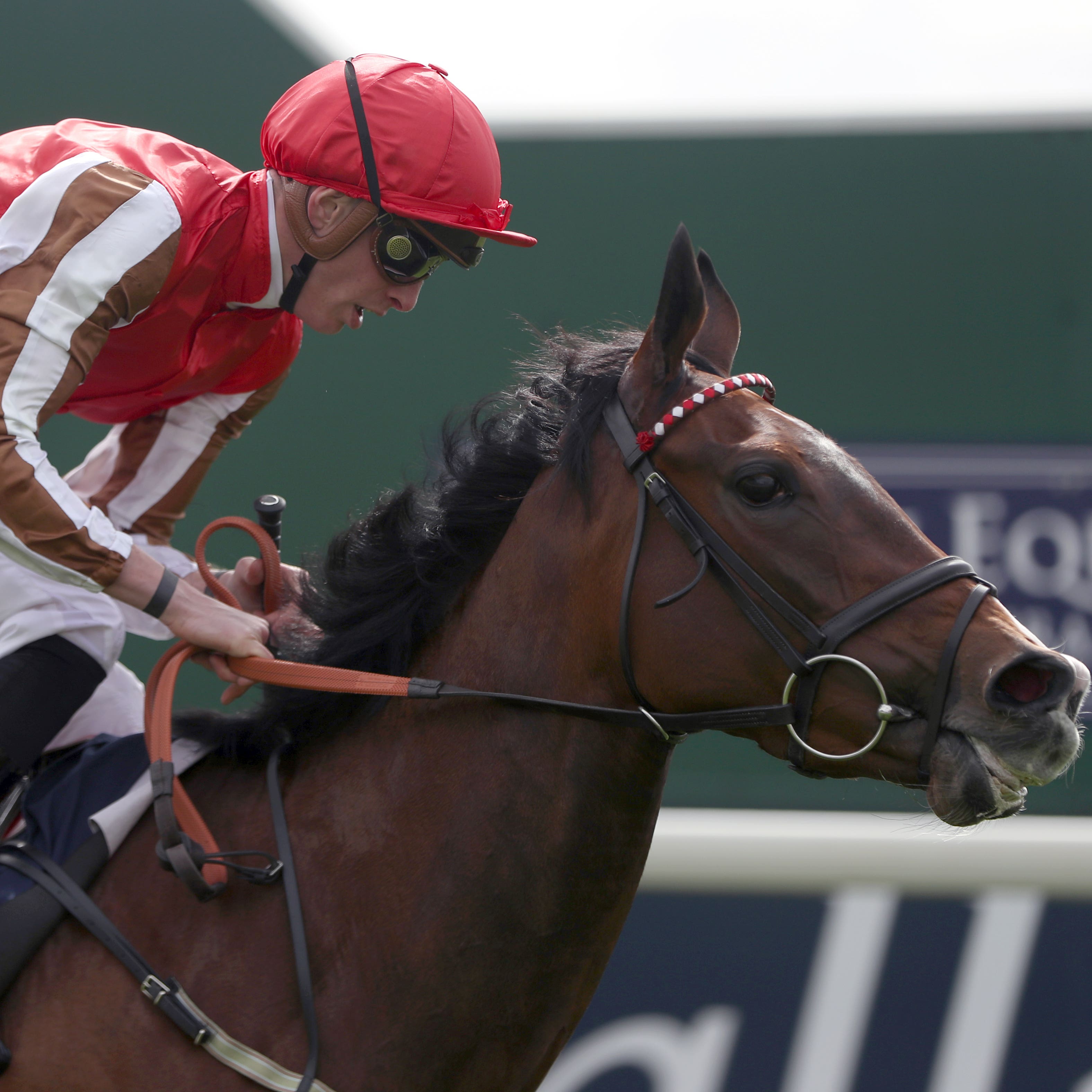 Give And Take winning the Musidora Stakes at York (Simon Cooper/PA)