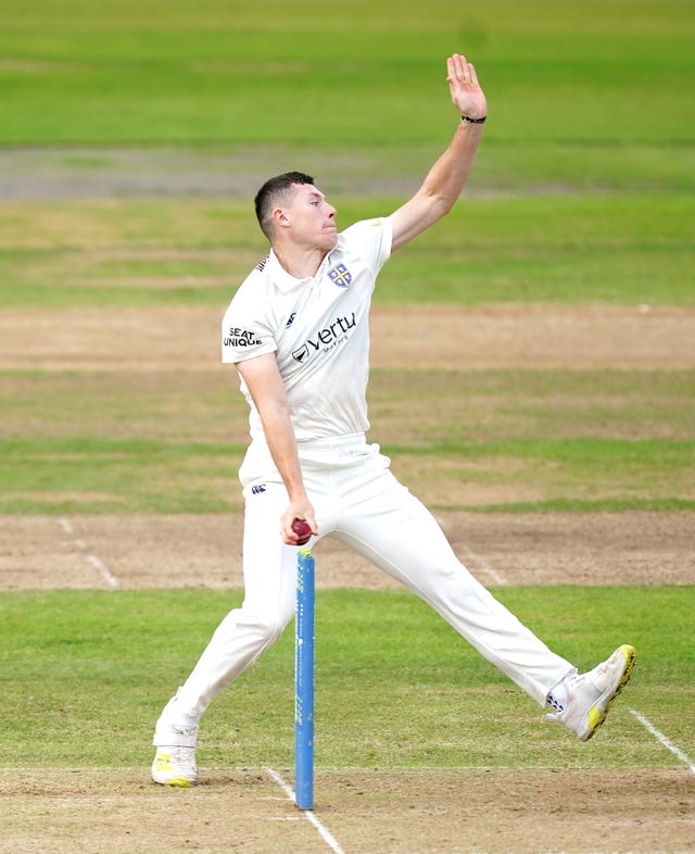 Matthew Potts in action for Durham