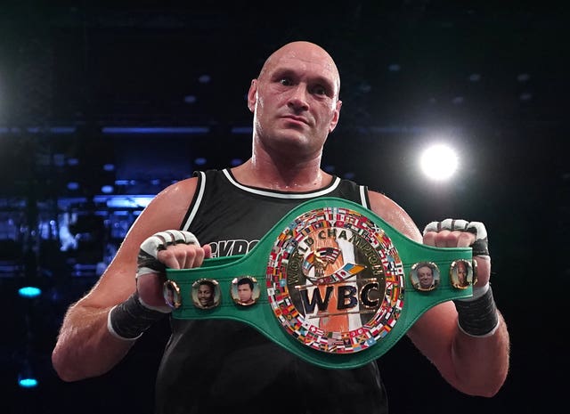 Tyson Fury's WBC heavyweight title will not be on the line against Francis Ngannou (Zac Goodwin/PA)