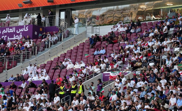 Empty seats at the Khalifa International Stadium